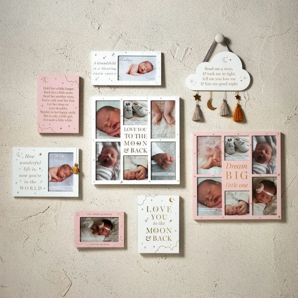 Bambino Moon And Back Grey Collage Multi Photo Frame 9 Bambino Moon And Back Grey Collage Multi Photo Frame - Image 7