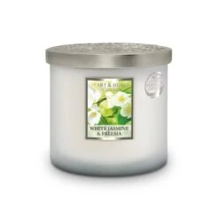 Heart And Home Ellipse White Jasmine & Freesia Multi Wick Candle -DUNELM Furniture Shop 30933000 alt01