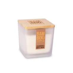 Heart And Home Bamboo Cedarwood & White Musk Jar Candle -DUNELM Furniture Shop 30933032 alt01