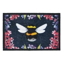 Marvel Floral Bee Washable Doormat -DUNELM Furniture Shop 30933455 alt01