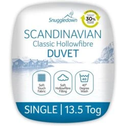 Snuggledown Scandinavian Hollowfibre 13.5 Tog Winter Duvet -DUNELM Furniture Shop 30934443 alt01