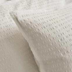 Seersucker Woven Cotton Duvet Cover & Pillowcase Set -DUNELM Furniture Shop 30934691 alt03