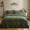 Seersucker Woven Cotton Duvet Cover & Pillowcase Set -DUNELM Furniture Shop 30934695