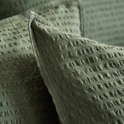 Seersucker Woven Cotton Duvet Cover & Pillowcase Set -DUNELM Furniture Shop 30934695 alt04