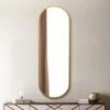 Vultus Lozenge Oval Indoor Outdoor Full Length Wall Mirror