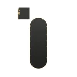 Vultus Lozenge Oval Indoor Outdoor Full Length Wall Mirror -DUNELM Furniture Shop 30934995 alt04