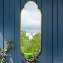 Duplici Oval Indoor Outdoor Full Length Wall Mirror -DUNELM Furniture Shop 30935054 alt01