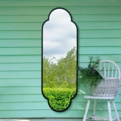 Duplici Oval Indoor Outdoor Full Length Wall Mirror -DUNELM Furniture Shop 30935056 alt01