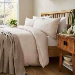 Super Soft Washed Microfibre Plain Standard Pillowcase Pair -DUNELM Furniture Shop 30935138 alt06