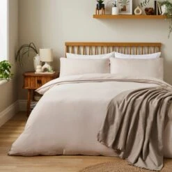 Super Soft Washed Microfibre Plain Standard Pillowcase Pair -DUNELM Furniture Shop 30935138 alt07