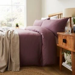 Super Soft Washed Microfibre Plain Standard Pillowcase Pair -DUNELM Furniture Shop 30935170 alt06