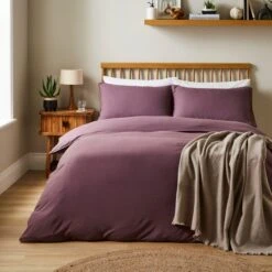 Super Soft Washed Microfibre Plain Standard Pillowcase Pair -DUNELM Furniture Shop 30935170 alt07