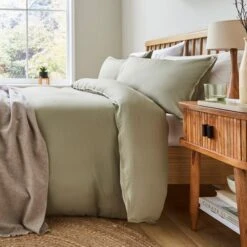 Super Soft Washed Microfibre Plain Standard Pillowcase Pair -DUNELM Furniture Shop 30935187 alt06