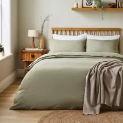 Super Soft Washed Microfibre Plain Standard Pillowcase Pair -DUNELM Furniture Shop 30935187 alt07