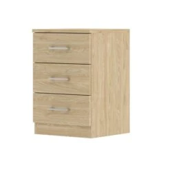Harmony Foster 3 Drawer Bedside Table -DUNELM Furniture Shop 30935447 alt04