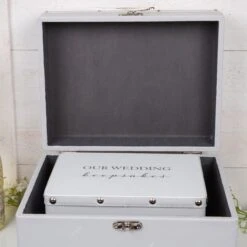 Set Of 2 Amore Wedding Keepsake Luggage Boxes -DUNELM Furniture Shop 30937097 alt01