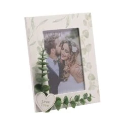 Love Story White True Love Leaves Photo Frame
