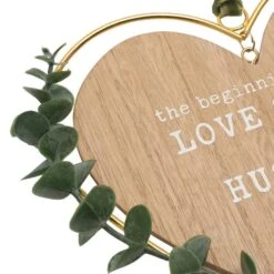 Love Story Husband & Wife Heart Hanging Ornament -DUNELM Furniture Shop 30937190 alt02