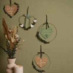 Love Story Husband & Wife Heart Hanging Ornament -DUNELM Furniture Shop 30937190 alt03
