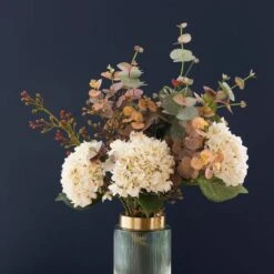 Artificial Cream Hydrangea Bouquet -DUNELM Furniture Shop 30937213 alt01
