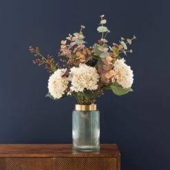Artificial Cream Hydrangea Bouquet -DUNELM Furniture Shop 30937213 alt04
