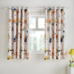 Trucks & Diggers Blackout Eyelet Curtains -DUNELM Furniture Shop 30937748 alt05