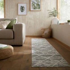 Edited Life Diamond Tuft Textured Washable Runner -DUNELM Furniture Shop 30938290