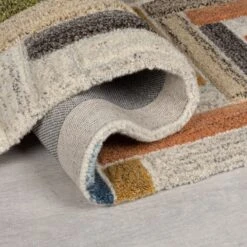 Flair Russo Wool Geometric Modern Runner 14 Flair Russo Wool Geometric Modern Runner -DUNELM Furniture Shop 30938733 alt02