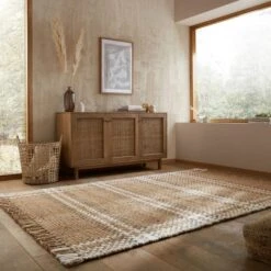 Jute Basketweave Checked Rug 40 Jute Basketweave Checked Rug -DUNELM Furniture Shop 30938880