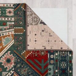 Traditional Patchwork Chenille Stair Runner -DUNELM Furniture Shop 30938907 alt02