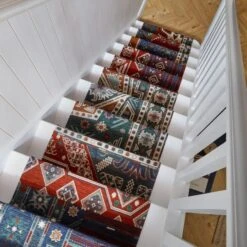 Traditional Patchwork Chenille Stair Runner -DUNELM Furniture Shop 30938908 alt04
