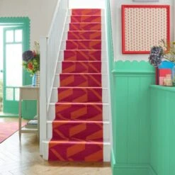 Sophie Robinson Zig Zag Wool Stair Runner -DUNELM Furniture Shop 30938926
