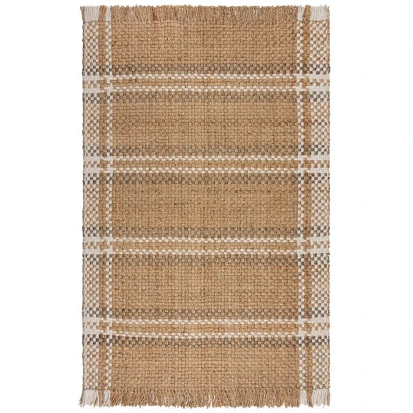 Jute Basketweave Checked Rug 13 Jute Basketweave Checked Rug - Image 11