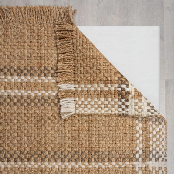 Jute Basketweave Checked Rug 5 Jute Basketweave Checked Rug - Image 3