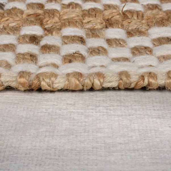 Jute Basketweave Checked Rug 6 Jute Basketweave Checked Rug - Image 4