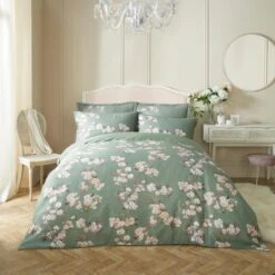 Holly Willoughby Blossoming Trail 100% Cotton Duvet Cover And Pillowcase Set -DUNELM Furniture Shop 30938980