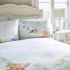 Holly Willoughby Dramatic Blooms 100% Cotton Duvet Cover And Pillowcase Set -DUNELM Furniture Shop 30939003 alt01