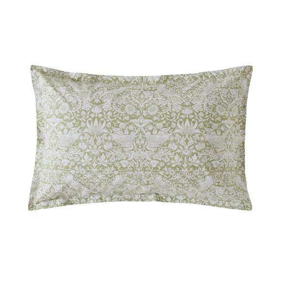 William Morris Strawberry Thief 100% Cotton Oxford Pillowcase 4 William Morris Strawberry Thief 100% Cotton Oxford Pillowcase - Image 2
