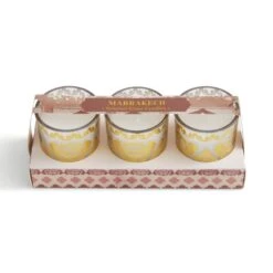 Set Of 3 Marrakech Moroccan Red Cinnamon Votive Candles -DUNELM Furniture Shop 30944945 alt02