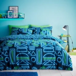 Neon Gamer Reversible Duvet Cover And Pillowcase Set 32 Neon Gamer Reversible Duvet Cover And Pillowcase Set -DUNELM Furniture Shop 30945420