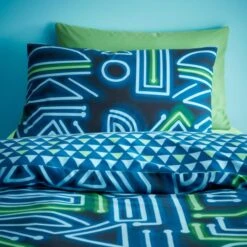 Neon Gamer Reversible Duvet Cover And Pillowcase Set 33 Neon Gamer Reversible Duvet Cover And Pillowcase Set -DUNELM Furniture Shop 30945420 alt01
