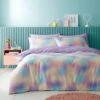 Iridescent Satin Reversible Duvet Cover And Pillowcase Set -DUNELM Furniture Shop 30945442