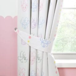 Disney Minnie Mouse & Daisy Duck Blackout Eyelet Curtains -DUNELM Furniture Shop 30957231 alt03