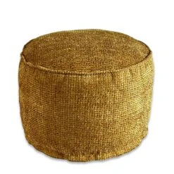 Daro Waffle Round Pouffe -DUNELM Furniture Shop 30958351 alt02