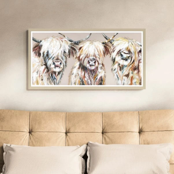 The Three Amigos Grande Highland Cow Framed Print 3 The Three Amigos Grande Highland Cow Framed Print