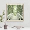 Bridge To The Birch Forest Framed Print -DUNELM Furniture Shop 30958888