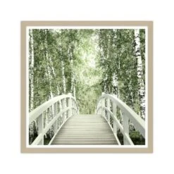 Bridge To The Birch Forest Framed Print -DUNELM Furniture Shop 30958888 alt01