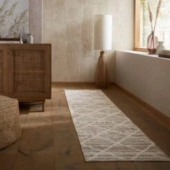 Edited Life Diamond Tuft Textured Washable Runner -DUNELM Furniture Shop 30959099