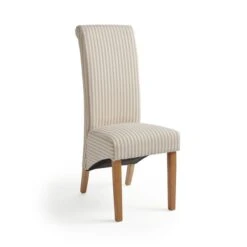 Set Of 2 Chester Linford Stripe Dining Chairs, Fabric -DUNELM Furniture Shop 30959446 alt05