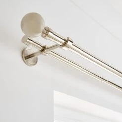 Ashton Double Layer Extendable Metal Curtain Pole -DUNELM Furniture Shop 30959765
